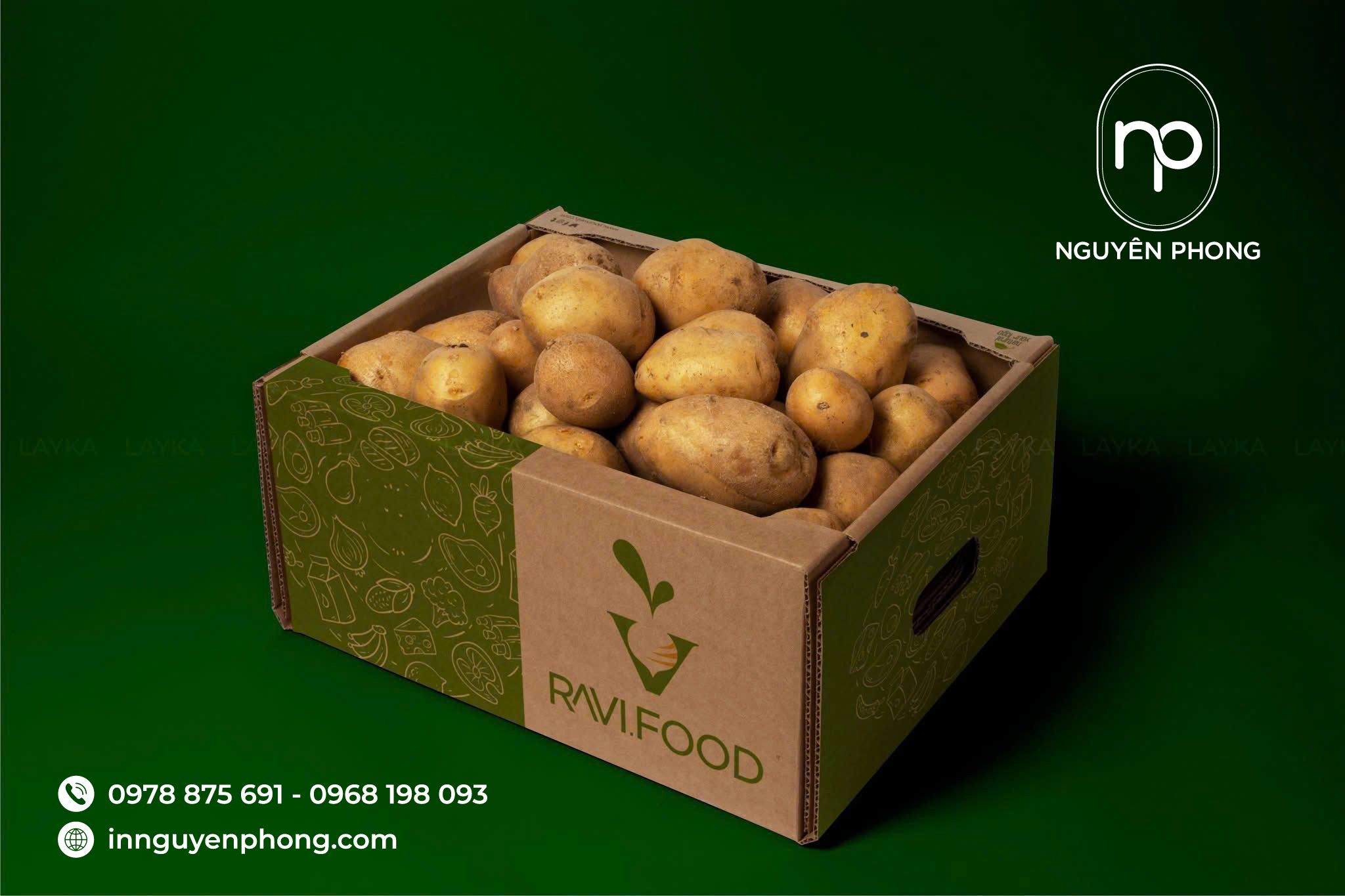 Hộp carton dày dặn, chắc chắn